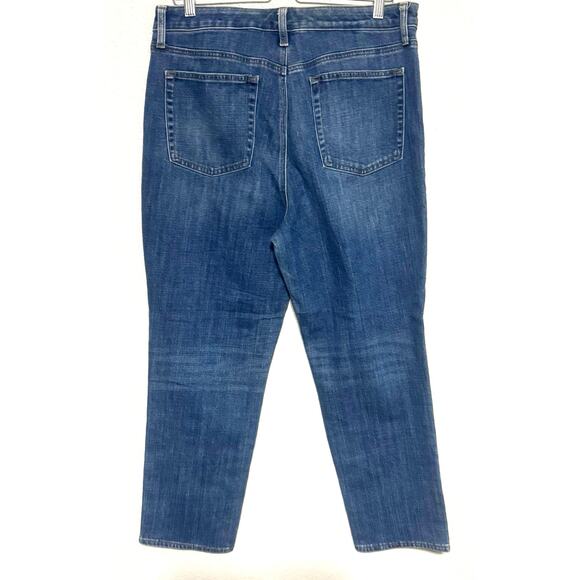 Talbots Size 12 High Waist Straight Ankle Jeans Blue Denim Flawless - Picture 6 of 7
